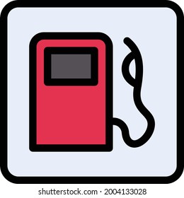 icono de línea de color del vector de aceite