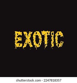 oil vector exotic word text letter form oil wax weed