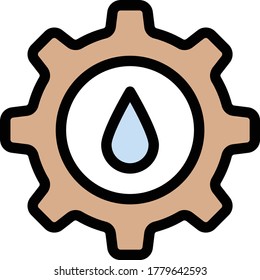 icono de color plano del vector de aceite 
