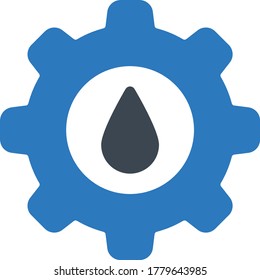 oil vector glyph color icon 