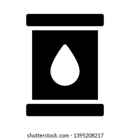 oil vector glyph flat icon
