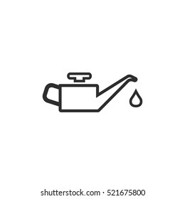 Oil vector icon. Black illustration isolated on white background for graphic and web design.