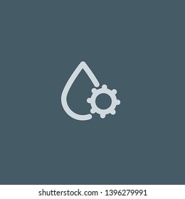 Oil vector icon. Oil concept stroke symbol design. Thin graphic elements vector illustration, outline pattern for your web site design, logo, UI. EPS 10.