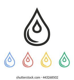 Oil vector icon. Illustration isolated on white background for graphic and web design.