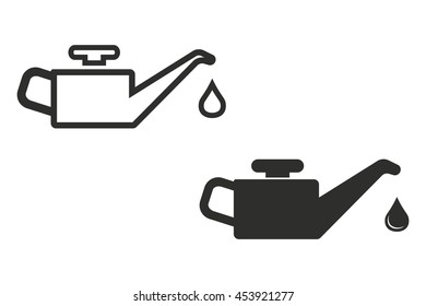 Oil vector icon. Illustration isolated on white background for graphic and web design.