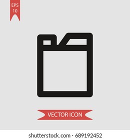 Oil vector icon, illustration symbol