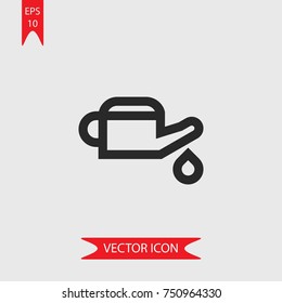 Oil vector icon, illustration symbol