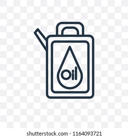 Oil vector icon isolated on transparent background, Oil logo concept