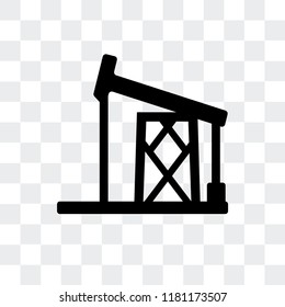 Oil vector icon isolated on transparent background, Oil logo concept