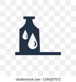 Oil vector icon isolated on transparent background, Oil transparency concept can be used web and mobile