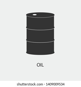 Oil vector icon solid grey