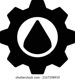 ilustración del vector de aceite en un fondo transparente. Símbolos de calidad superior. Iconos vectoriales de glifos para diseño de conceptos y gráficos.