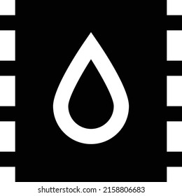 Ilustración del vector de aceite en un fondo transparente.Símbolos de calidad premium.Icono vector glifos para el diseño de concepto y gráfico. 
