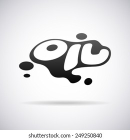 Oil vector logo design template
