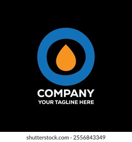 Oil Vector Logo Design Template,