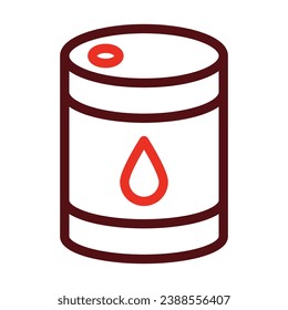 Oil Vector Thick Line Two Color Icons For Personal And Commercial Use.
