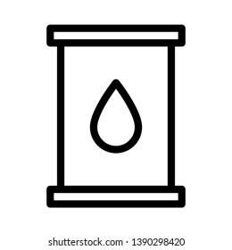 oil vector thin line icon