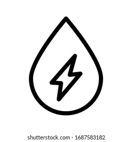 oil vector thin line icon 