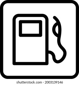 icono de línea delgada del vector de aceite