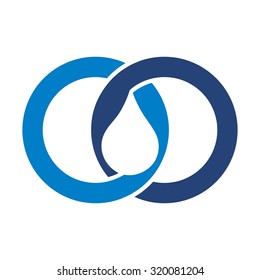 oil or water drop logo