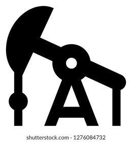 Oil Well Pumpjack Icon