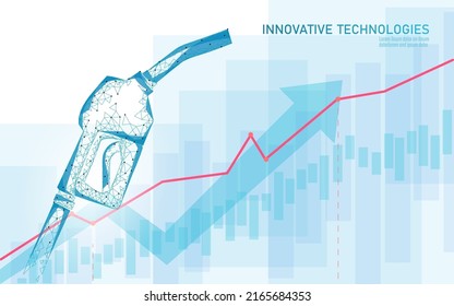 Oil well rig juck low poly business concept. Finance economy polygonal petrol production. Petroleum fuel industry pumpjack derricks pumping drilling point line connection dots blue vector illustration
