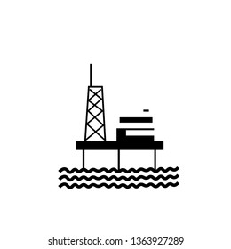 Oil wells vector icon