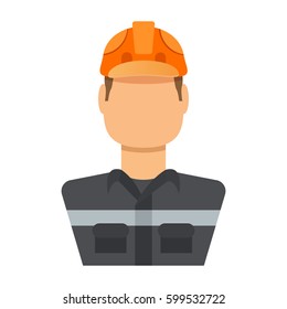 Oil worker isolated on white background! vector illustration!