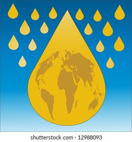 oil world concept