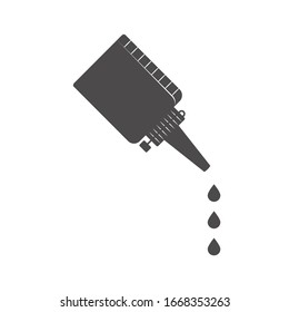 Icono de Oilcan en estilo plano.Ilustración vectorial.
