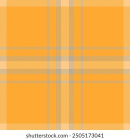 Oilcloth check background vector, ethnic texture pattern fabric. Royalty seamless tartan plaid textile in amber and orange colors palette.