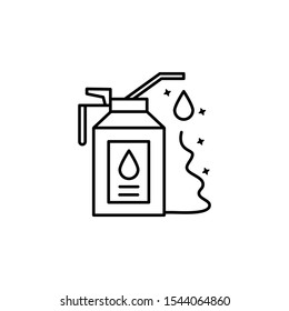 Oiler bottle petroleum icon. Simple line, outline vector of oil industry icons for ui and ux, website or mobile application