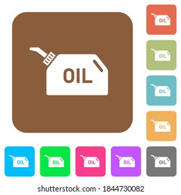 Iconos planos de acedera en los fondos de colores vivos cuadrados redondeados.