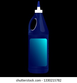 Oiler greasing. Gear oil, blue bottle.