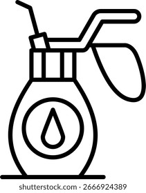 Oiler Line vector Icon Design