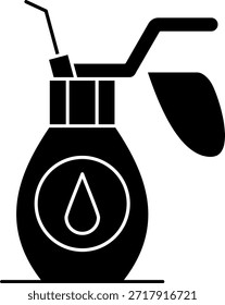 Diseño de icono de Vector de línea de engrasador