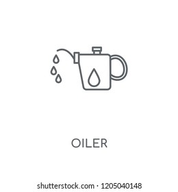 Oiler linear icon. Oiler concept stroke symbol design. Thin graphic elements vector illustration, outline pattern on a white background, eps 10.