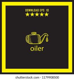 oiler sketch vector icon