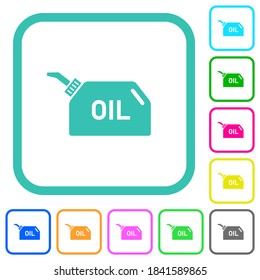 Iconos planos de color más nítidos en bordes curvados sobre fondo blanco