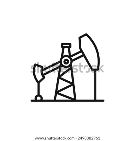 oilfield icon isolated on white background