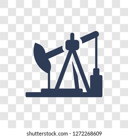 Oilfield icon. Trendy Oilfield logo concept on transparent background from Industry collection