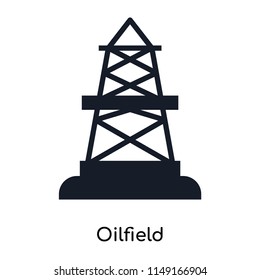 Oilfield icon vector isolated on white background for your web and mobile app design, Oilfield logo concept