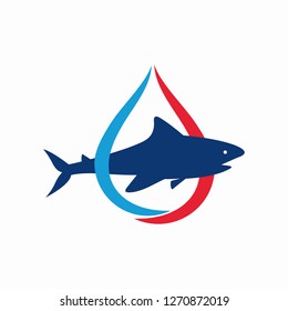 Oilfield Shark Logo vector
