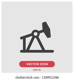 Oilfield vector icon illustration for web and mobile application isolated on light background.Premium quality.