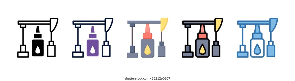 Elemento Ícone De Campos De Petróleo Para Design