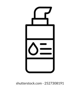 Oil-Free Cleansing icon line vector illustration