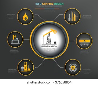 Oil,Industry Infographics Design,clean vector
