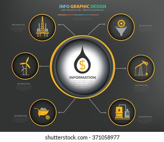 Oil,Industry Infographics Design,clean vector