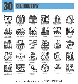 Oil-industry,Thin Line and Pixel Perfect Icons