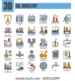 Oil-industry,Thin Line and Pixel Perfect Icons